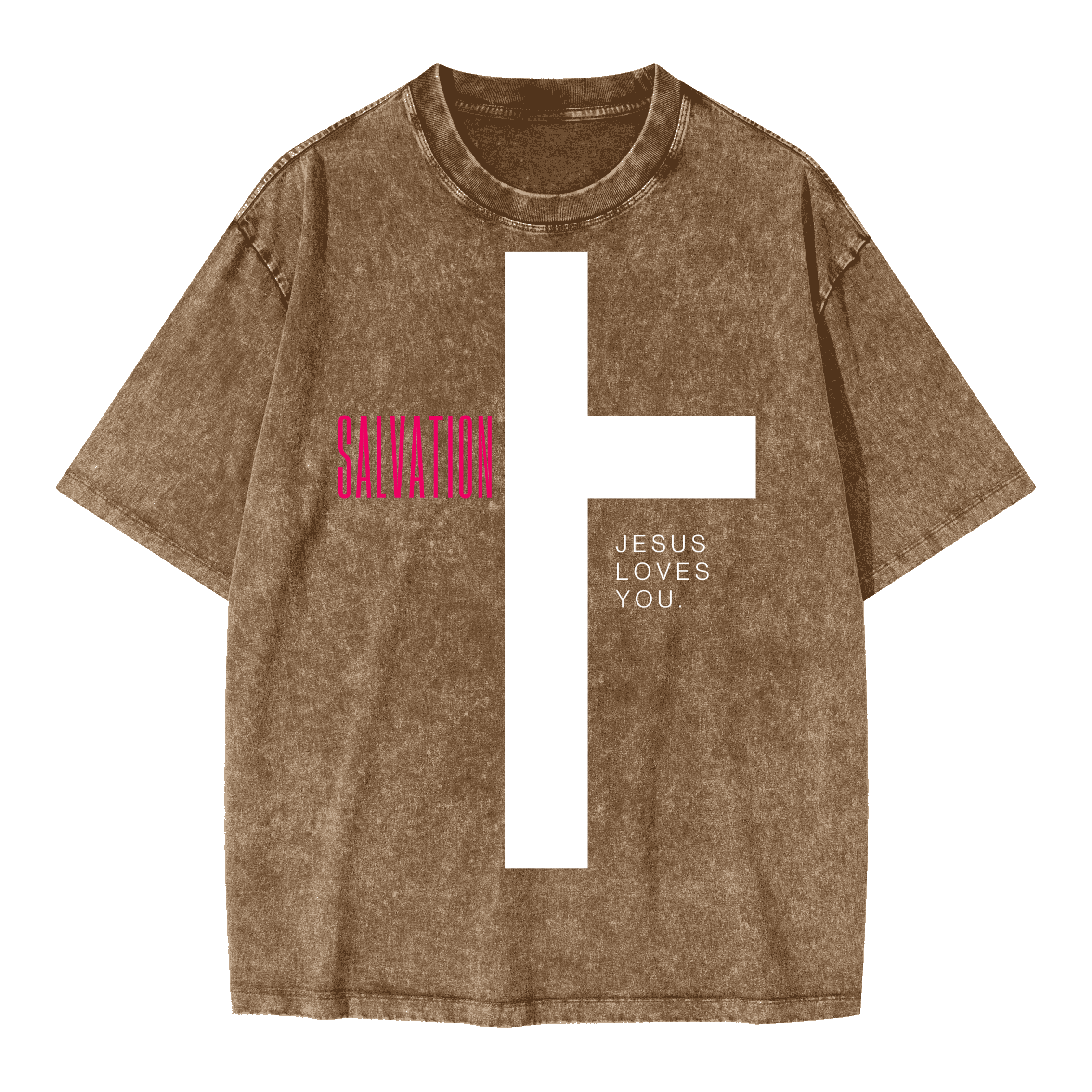 Salvation Oversized Snow Wash Unisex T-shirt