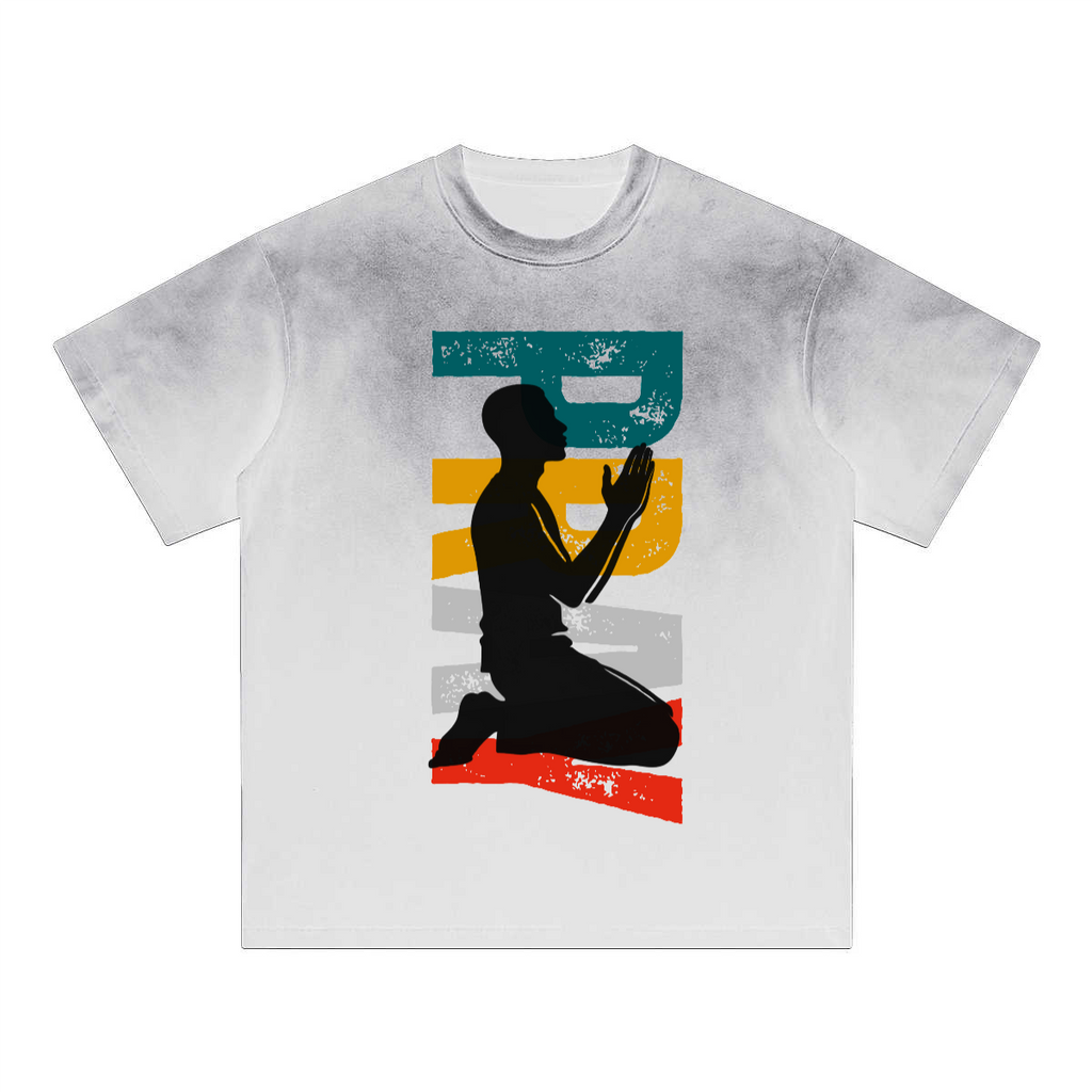 PRAY Washed Gradient T-Shirt