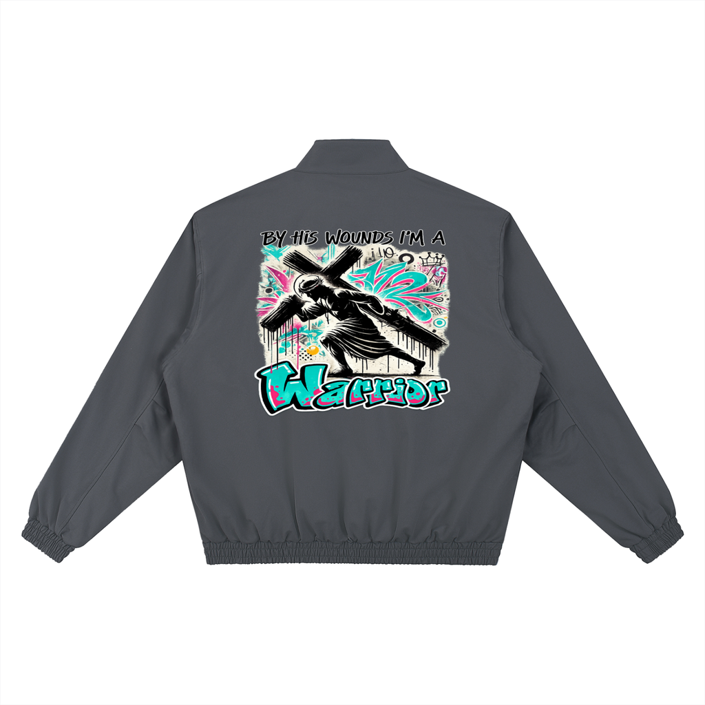 "Warrior" Collar Bomber Jacket