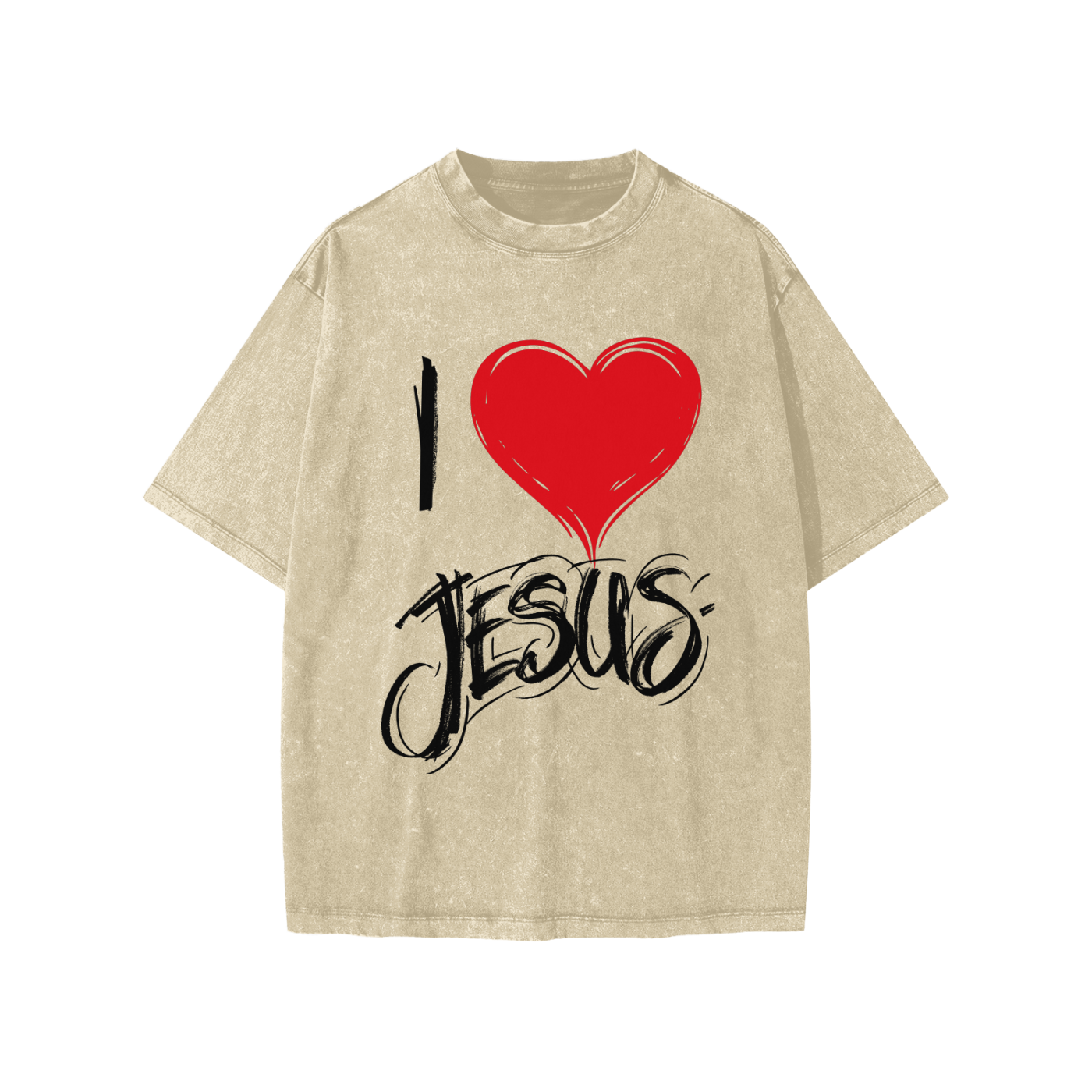 I Love Jesus Snow Washed Kids' T-shirt