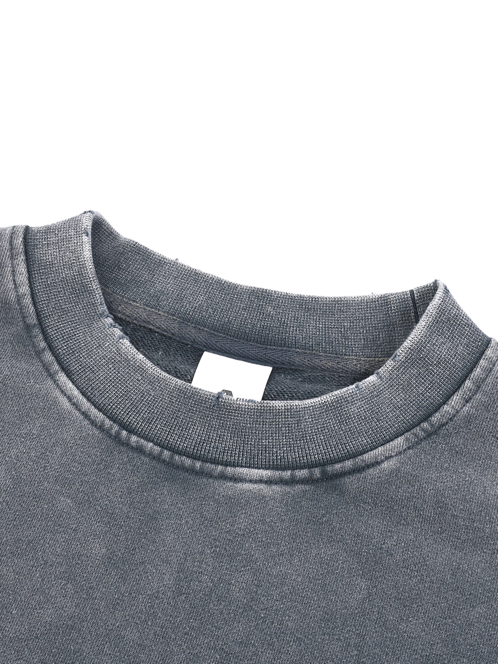 Saved By Grace. Built for War. Snow Washed Cropped Sweatshirt.