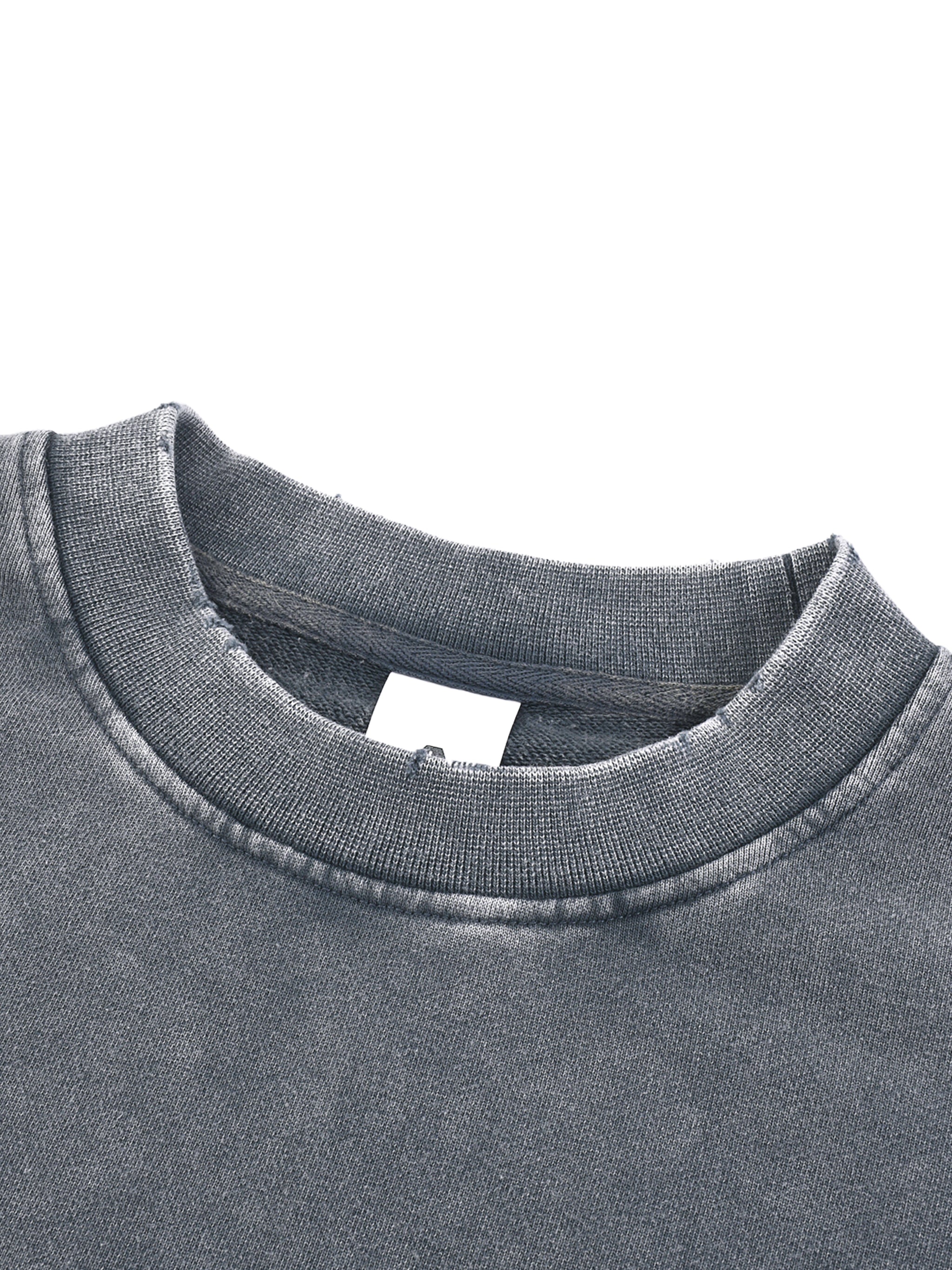Saved By Grace. Built for War. Snow Washed Cropped Sweatshirt.